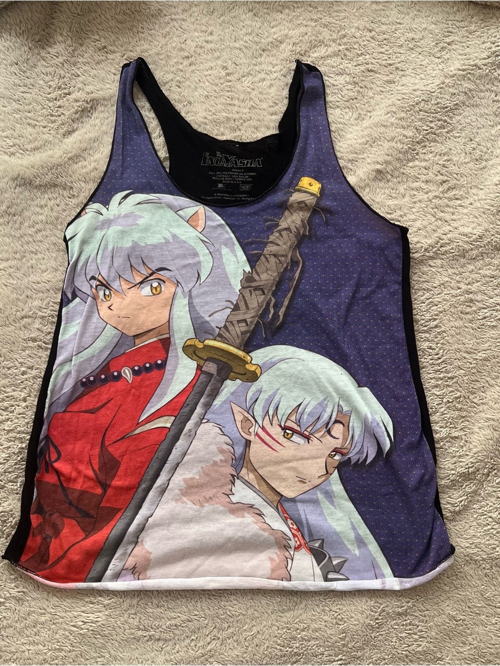 Hot Topic Inuyasha Sesshomaru Tank Top S